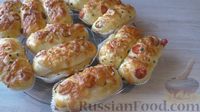 Фото приготовления рецепта: Сырные булочки с помидорами и зелёным луком - шаг №16