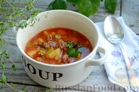 Фото к рецепту: Томатный суп с фаршем