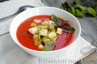 Фото приготовления рецепта: Холодный овощной суп-смузи с брынзой - шаг №13