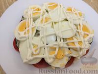 Фото приготовления рецепта: Салат из сладкого перца с баклажанами - шаг №13