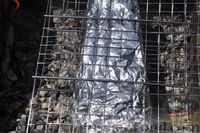 Фото приготовления рецепта: Свиные рёбра в маринаде с французской горчицей  (в фольге, на мангале) - шаг №7