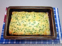 Фото приготовления рецепта: Фриттата с макаронами, сыром и копчёностями - шаг №3