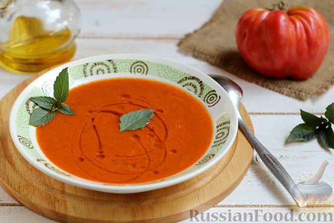 Рецепт приготовления томатного супа с орегано - Лучший рецепт