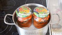 Фото приготовления рецепта: Баклажаны в остром соусе (на зиму) - шаг №8