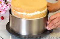 Фото приготовления рецепта: Медовый торт-мусс с малиной - шаг №27