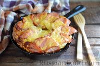 Фото к рецепту: Запеканка-омлет "Матафан" с колбасой и сыром