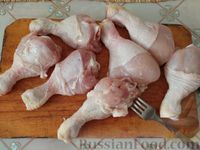 Фото приготовления рецепта: Запечённые куриные ножки в панировке - шаг №2