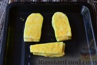 Фото приготовления рецепта: Кабачковые сэндвичи с сыром (в духовке) - шаг №9