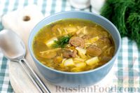 Фото к рецепту: Грибной суп с картофелем  и вермишелью