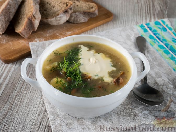 Рецепт приготовления супа из замороженных грибов