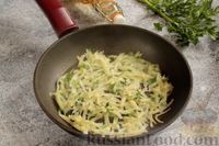 Фото приготовления рецепта: Блинчики с припёком из картофеля, сыра и зелени - шаг №9