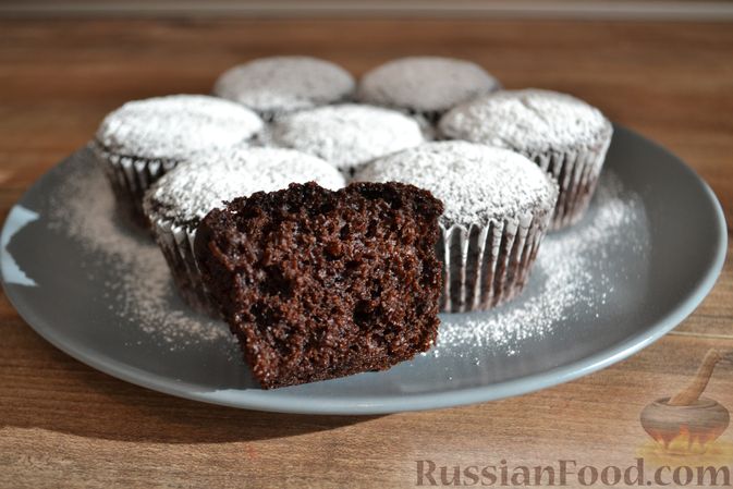 Воздушные кексы с шоколадом на кефире, рецепт с фото и видео — malino-v.ru