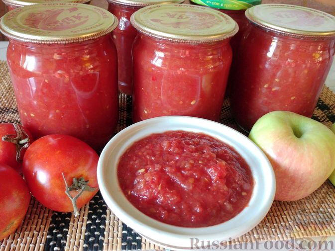 Кетчуп с яблоками и луком — рецепт с фото пошагово