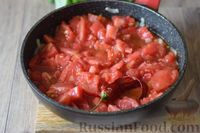 Фото приготовления рецепта: Спагетти с баклажанами в томатном соусе - шаг №8