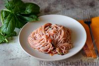 Фото приготовления рецепта: Спагетти с баклажанами в томатном соусе - шаг №14