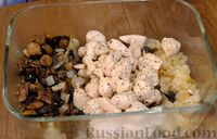 Фото приготовления рецепта: Пирог из лаваша с курицей, грибами и сыром - шаг №4