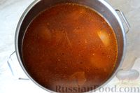Фото приготовления рецепта: Китайский томатный суп с яйцами - шаг №10