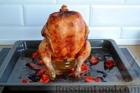 Фото приготовления рецепта: Запечённая курица на пиве, с соусом из сладкого перца - шаг №9