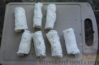 Фото приготовления рецепта: Горячие бутерброды-трубочки с сыром, в овсяной панировке - шаг №6