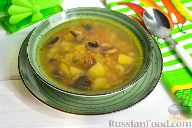 Рецепт Горохового Супа С Грибами Фото