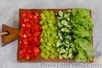 Фото приготовления рецепта: Овощной салат с сыром фета в кунжутной панировке - шаг №4