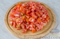 Фото приготовления рецепта: Салат с макаронами, сосисками, овощами и сыром - шаг №5