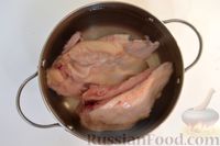 Фото приготовления рецепта: Рулет из лаваша с куриным филе, зеленью и чесноком - шаг №6