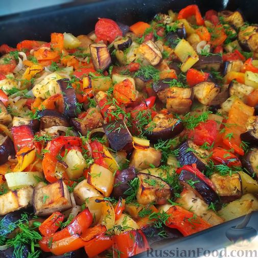 овощное рагу с мясом кабачками баклажанами и картошкой рецепт с фото | Дзен