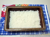 Фото приготовления рецепта: Рисовая запеканка с шампиньонами - шаг №3