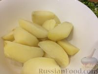 Фото приготовления рецепта: Картофель отварной с зеленым луком - шаг №8