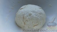 Фото приготовления рецепта: Творожный пирог с персиками - шаг №5