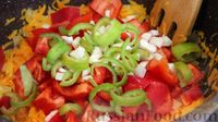 Фото приготовления рецепта: Баклажанная икра с помидорами и перцем (на зиму) - шаг №11
