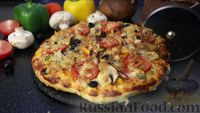 Фото приготовления рецепта: Необычная пицца с двойным сыром - шаг №19