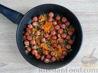 Фото приготовления рецепта: Суп с картофелем и охотничьими колбасками - шаг №7