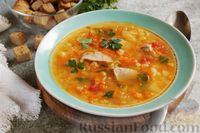 Фото к рецепту: Гороховый суп со свининой и овощами