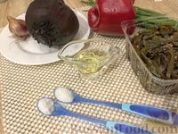Фото приготовления рецепта: Салат из морской капусты со свеклой и сладким перцем - шаг №1