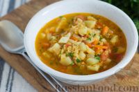Фото к рецепту: Чечевичный суп с кабачками и помидорами