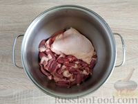 Фото приготовления рецепта: Суп с куриными сердечками и гречкой - шаг №3