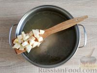 Фото приготовления рецепта: Суп с куриными сердечками и гречкой - шаг №6