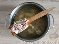 Фото приготовления рецепта: Суп с куриными сердечками и гречкой - шаг №10