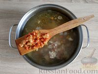Фото приготовления рецепта: Суп с куриными сердечками и гречкой - шаг №12
