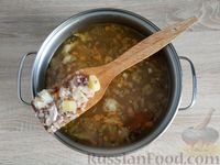 Фото приготовления рецепта: Суп с куриными сердечками и гречкой - шаг №13