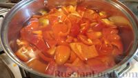 Фото приготовления рецепта: Лечо из болгарского перца и помидоров - шаг №5