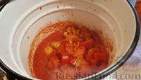 Фото приготовления рецепта: Лечо из болгарского перца и помидоров - шаг №7