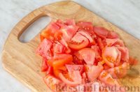 Фото приготовления рецепта: Цветная капуста, тушенная с беконом и помидорами, под сыром - шаг №10