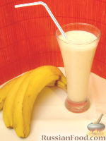 Фото к рецепту: Молочно-банановый коктейль "Сладкоежка"