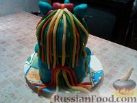 Фото приготовления рецепта: МК торт "Пони Радуга" (пошагово) - шаг №18