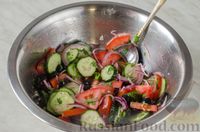 Фото приготовления рецепта: Овощной салат с жареной тыквой - шаг №10