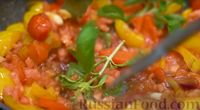 Фото приготовления рецепта: Пепероната из болгарского перца и помидоров - шаг №9
