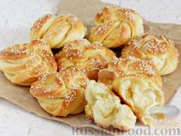 Фото приготовления рецепта: Турецкие хлебные булочки с сезамом - шаг №16